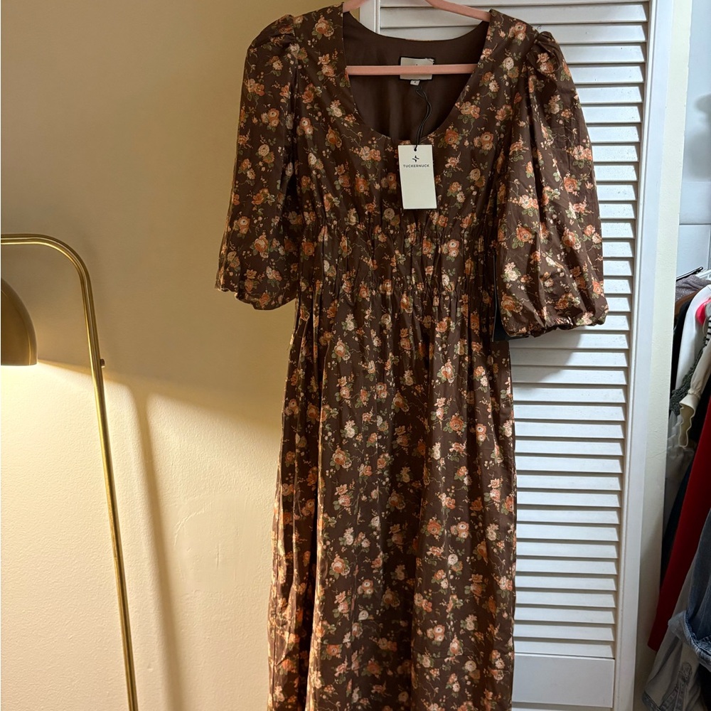 Floral Brown Dress